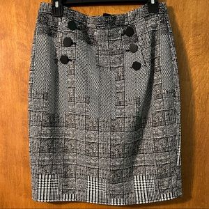 H&M Printed Pencil Skirt